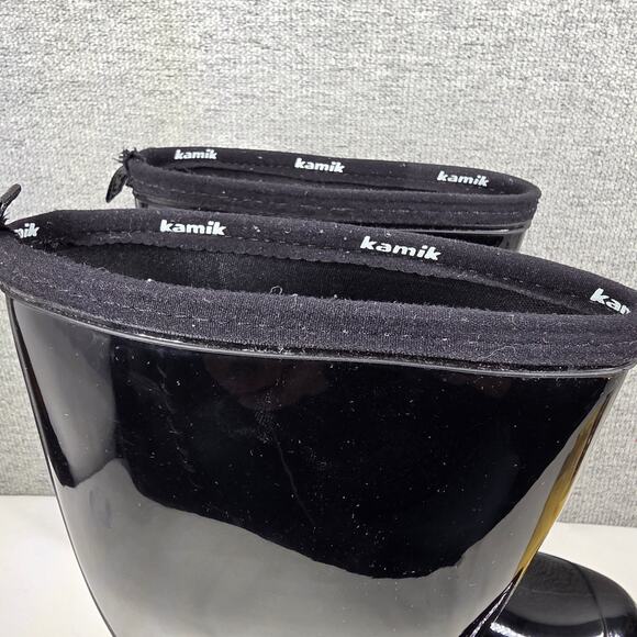 KAMIK WOMEN’S HEIDI RAIN BOOTS – SIZE 10 – BLACK – MID-CALF – WATERPROOF RUBBER - Picture 10 of 11